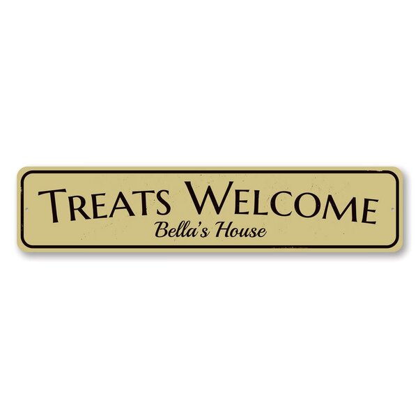 Lizton Sign Shop Inc Treats Welcome Custom Aluminum Sign Wayfair